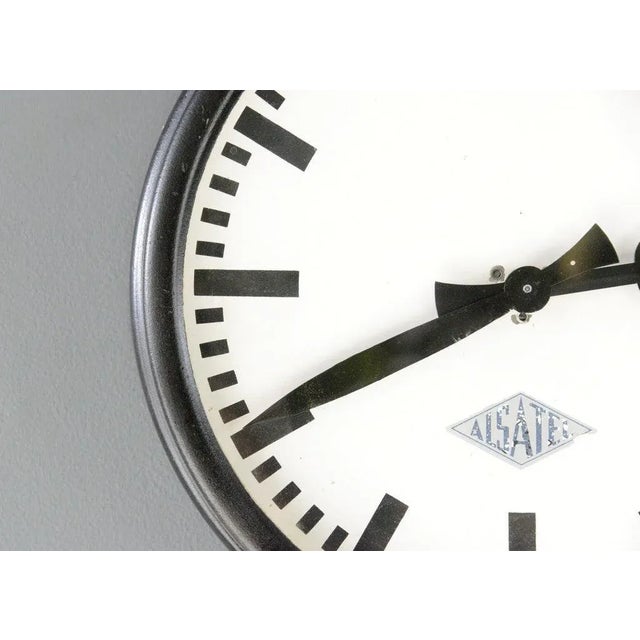 Wall Clock from Alsatel, 1930s For Sale - Image 4 of 6