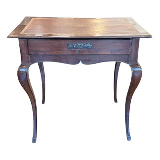 19th Century French Leather-Top Writing Table For Sale