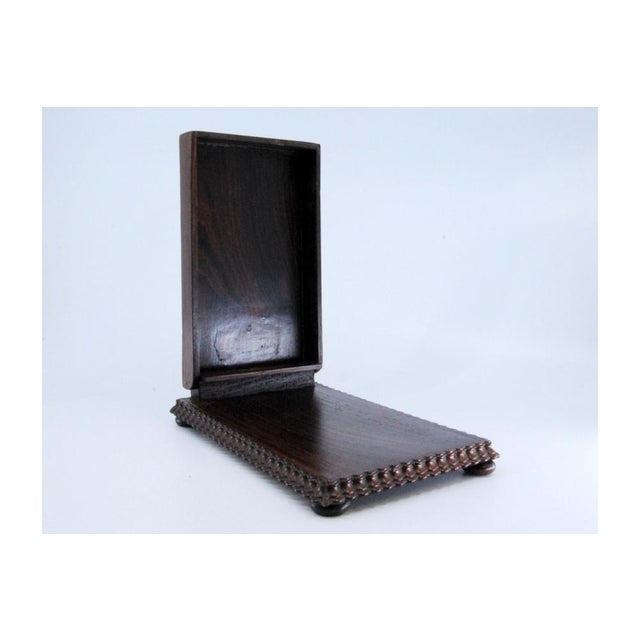 Block Holder in Rosewood with Silver Applications of the Portuguese Coat of Arms For Sale - Image 6 of 11