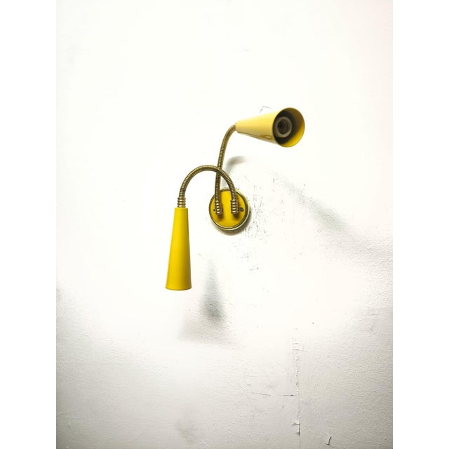 2-Light Sputnik Wall Lamp with Adjustable Arms, 1960s For Sale - Image 4 of 12