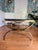 Stone Mid 20th Century Maison Jansen Style Green Marble Brass Coffee Table For Sale - Image 7 of 12
