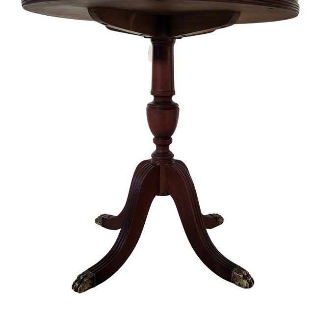 Imperial Furniture Grand Rapids Regency Style Mahogany Drum Pedestal