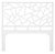 David Francis Tiffany Platform Bed Queen, White For Sale - Image 4 of 6
