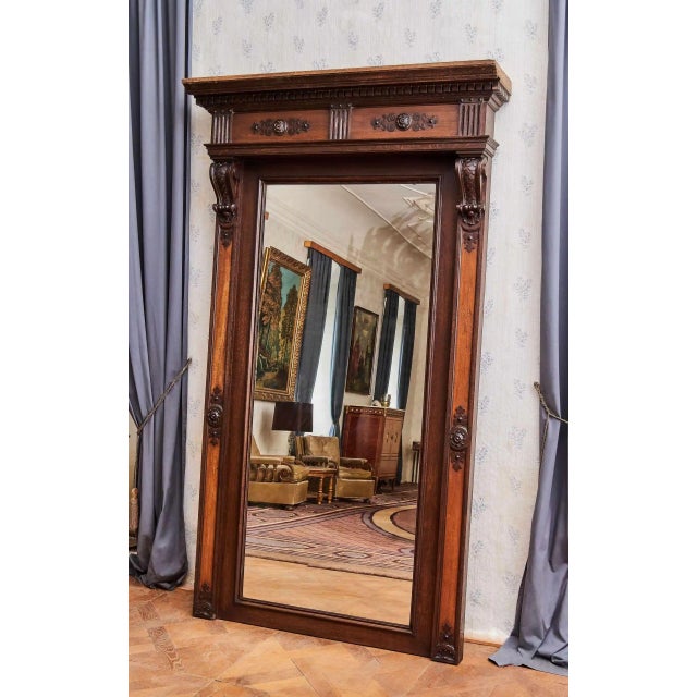 Monumental Mirror in Neo-Renaissance Style For Sale - Image 10 of 10