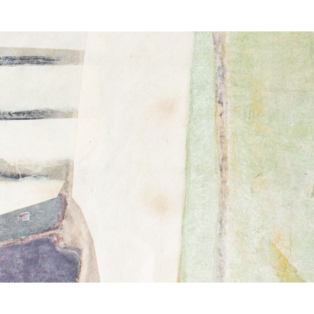 1960s 1960s Mixed Media Painting of an Interior by Walter Sorge For Sale - Image 5 of 9