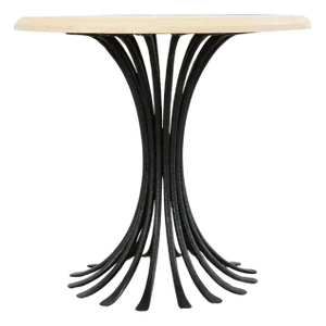 Ironies Aslo Stone Top Pedestal Center Dining Table