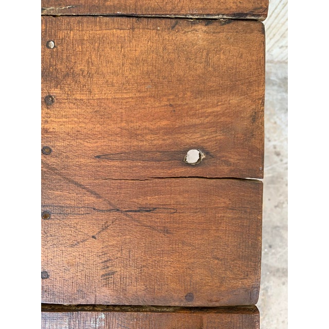19th Century Spanish Country House Pine Farmhouse Table For Sale - Image 9 of 10