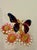 Mid-Century Modern Vintage 1960's Kenneth J. Lane Enamel and Crystal Trembler Butterfly on Daisies Brooch For Sale - Image 3 of 9