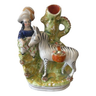 Antique Victorian Staffordshire Flatback Figure, 1860s For Sale
