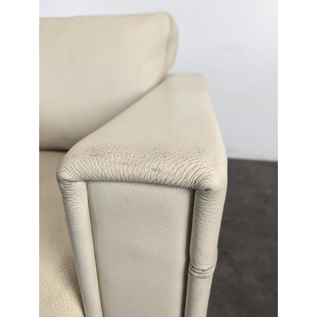 Cream Leather Lounge Chair from Rivolta, Italy, 2000s For Sale - Image 6 of 10