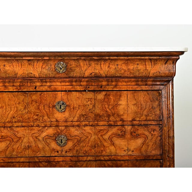 19th Century French 19th Century Louis Philippe Marble Top Commode For Sale - Image 5 of 11