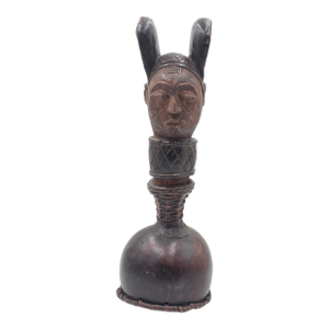 Rare Antique Authentic Mid Century Yoruba Headdress / Helmet Crest Nigeria 19 Inch