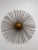 Brass Vintage 30” Brass-Finish Starburst Sunburst Wall Sculpture For Sale - Image 8 of 9