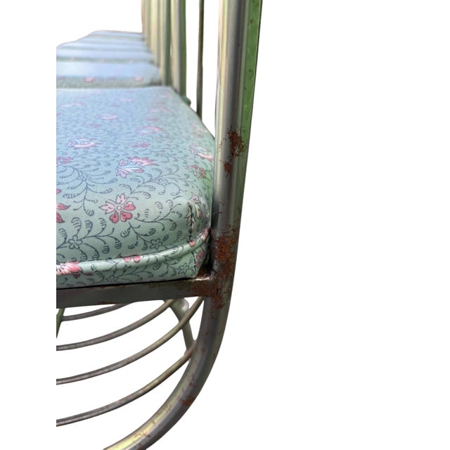 Mid 20th Century S. Salvadori Attributed Italian Iron Dining Chairs - Set of 6 For Sale - Image 9 of 12