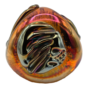 Rollin Karg Magnum Art Glass Paperweight Sculpture