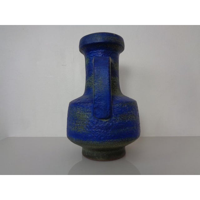 1970s Large Majolika Ceramic 7317 Floor Vase by Fridegart Glatzle for Karlsruher Majolika, Germany, 1970s For Sale - Image 5 of 18