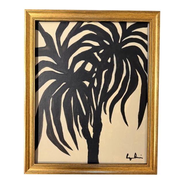 Contemporary Palm Tree Painting by Bryan Boomershine Framed For Sale