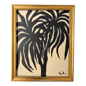 Contemporary Palm Tree Painting by Bryan Boomershine Framed