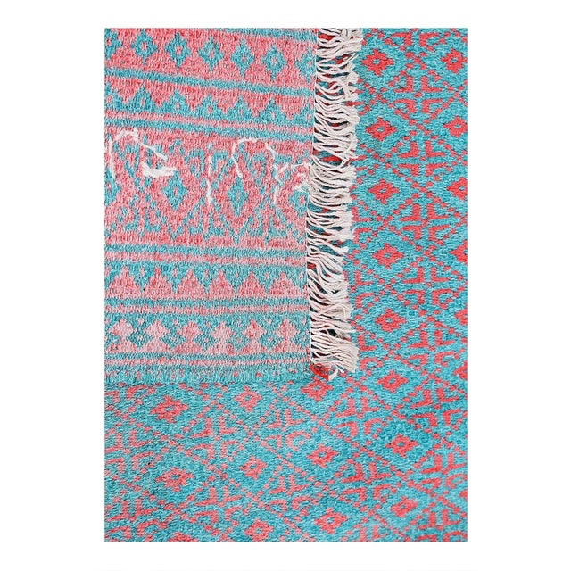 The Soumaks are prominent Flat Woven Rugs. This is %100 cotton Rug made by weaving and foundation of cotton warps on the...
