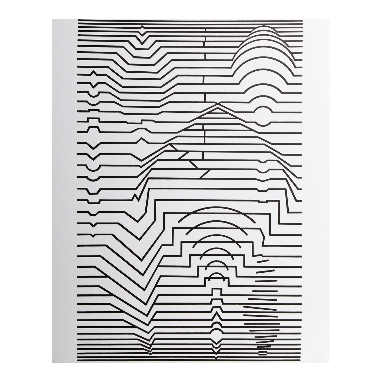 Victor Vasarely, Ebi Noor, Offset Lithograph | Chairish