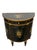Theodore Alexander Late 20th Century Theodore Alexander Louis XVI Style Hand-Painted Black & Gilt Demilune Cabinet For Sale - Image 4 of 12