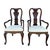 Brown Pair Thomasville Collectors Cherry Queen Ann Dining Room Side Armchair 1990s For Sale - Image 8 of 16