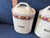 1930s Canister Set 2 Pc W/Lids Germany Floral Roses Coffee Barley White Gold For Sale - Image 4 of 8