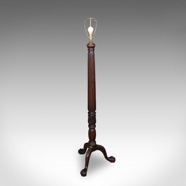 Antique Standard Lamp, English, Floor Light, William IV Revival, Victorian, 1890 For Sale - Image 6 of 12