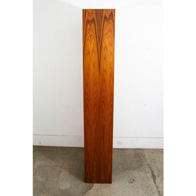 Mid-Century Modern 1960s Mid Century Danish Modern Bookshelf Tall Teak Wood Shelving 6 Shelf Compact 22" For Sale - Image 3 of 12