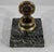 Inkwell with the Virgin in Bronze and Marble, Late 19th Century For Sale - Image 4 of 16