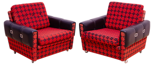 Set of Vintage Eastern Bloc Armchairs, Former Czechoslovakia, 1970s