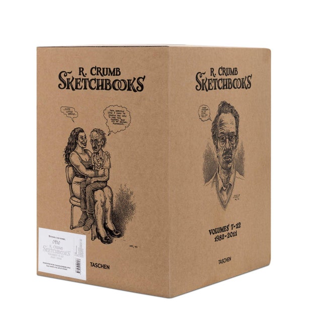 Contemporary TASCHEN Books Robert Crumb "Sketchbooks 1982-2011" 6-Volume Boxed Set and Signed Print, Limited Art Edition, 7 Pieces For Sale - Image 3 of 8