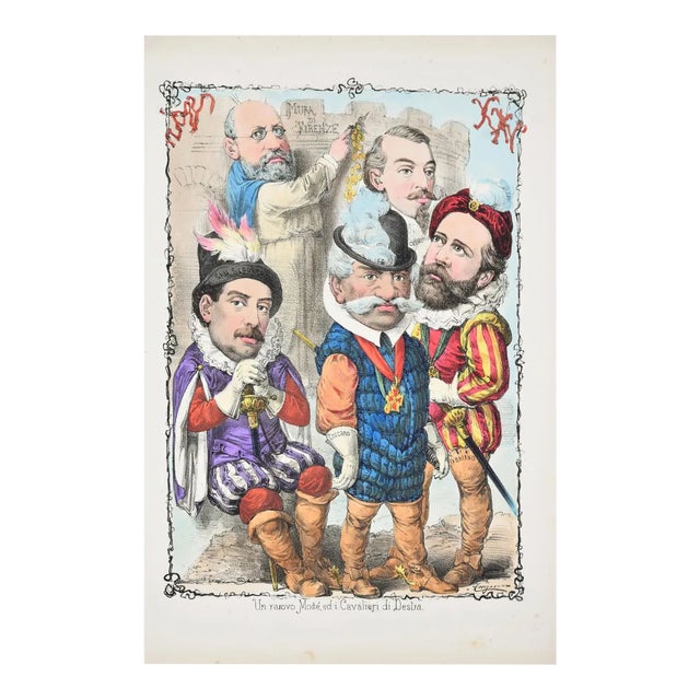 New Moses and Knights of the Right - Lithograph by A. Maganaro - 1872 1872 For Sale