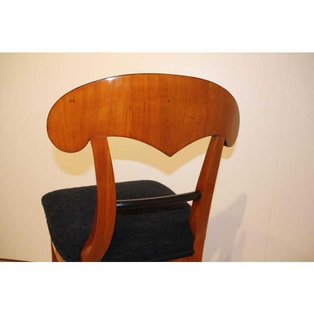 Biedermeier Cherry Veneer Shovel Chair, South Germany, 1820s For Sale - Image 14 of 15