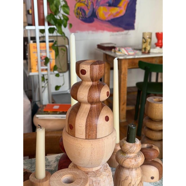 Not Yet Made - Made To Order Beech and Cumaru Candlestick 5 by Romain Des Bois For Sale - Image 5 of 10