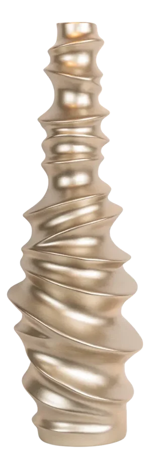 Shar Pei Bottle, Big in Pearly Beige Gold Ceramic from VGnewtrend