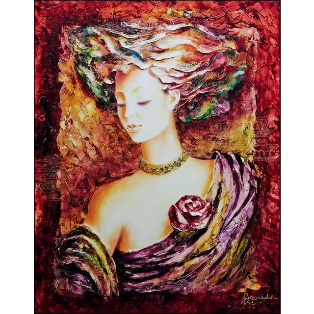 "Florentine Nights" framed Original Oil on Canvas by Alexandru Darida Hand Signed by the Artist custom framed ( 5inch...