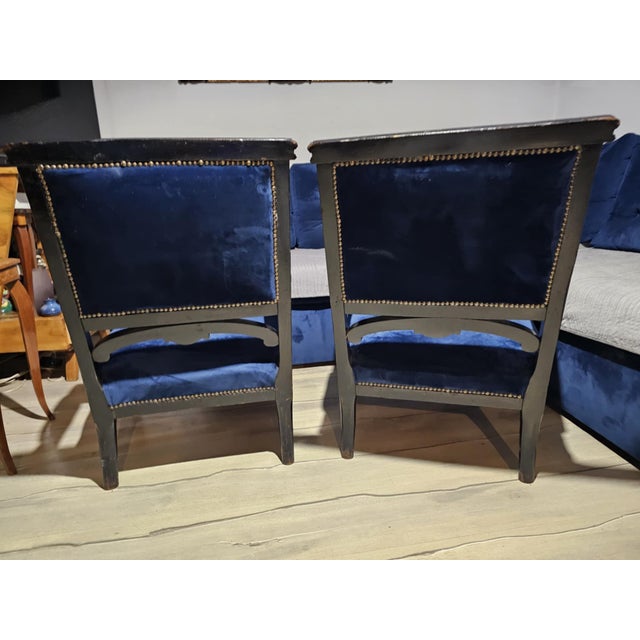 Upholstered Wooden Armchair, 1890s For Sale - Image 6 of 11