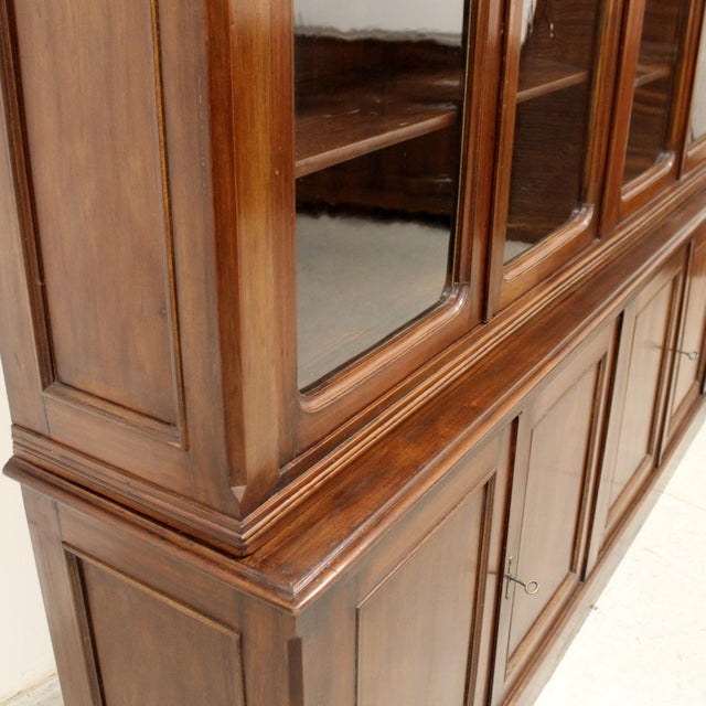 Antique Bookcase with Glass, 1800s For Sale - Image 9 of 14