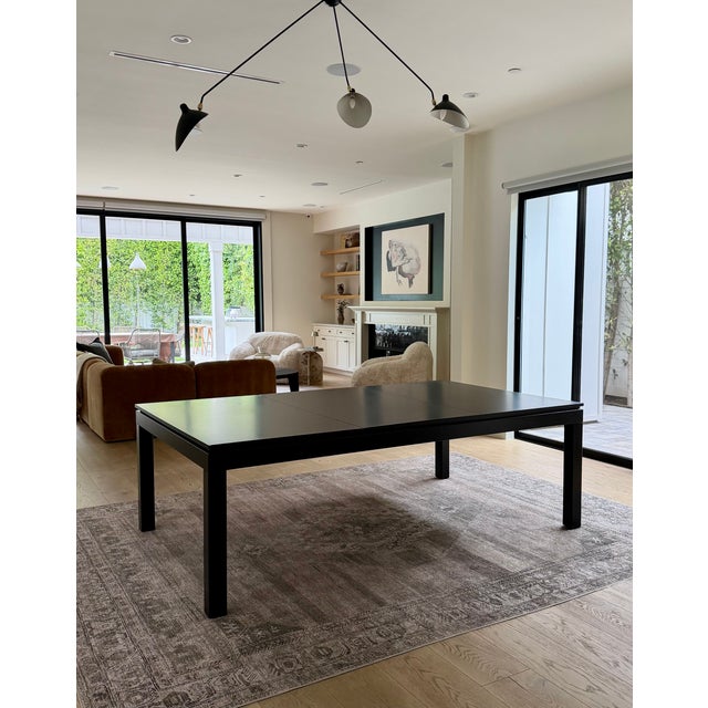 Black Modern Conversion Dining Pool Table For Sale - Image 8 of 18