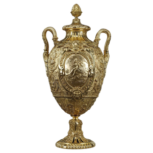 Gilt Bronze Ovoid-Shaped Covered Vase, 1840