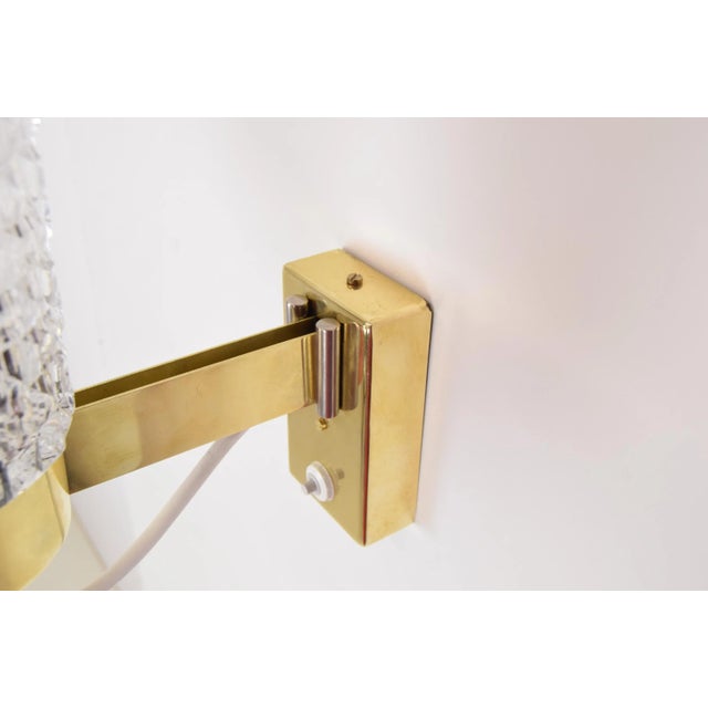 Gold Mid-Century Wall Lamp from Lidokov, 1960s For Sale - Image 8 of 15