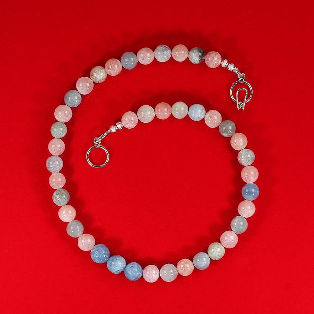 Ajd 16 Inch Multi Color Highly Polished Beryl Necklace For Sale In Raleigh - Image 6 of 8