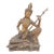 Antique Thailand Gilded Bronze Statue of Saraswati Playing a Vina For Sale