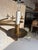 Spanish 1950’s Gilt Iron Twelve-Arm Chandelier With Opaline Glass Center Light For Sale - Image 16 of 18