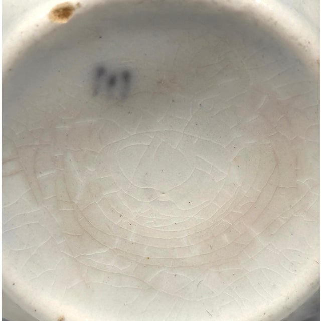 Early 19th Century Staffordshire Flow Black Mulberry Ironstone Cup & Saucer For Sale - Image 9 of 15