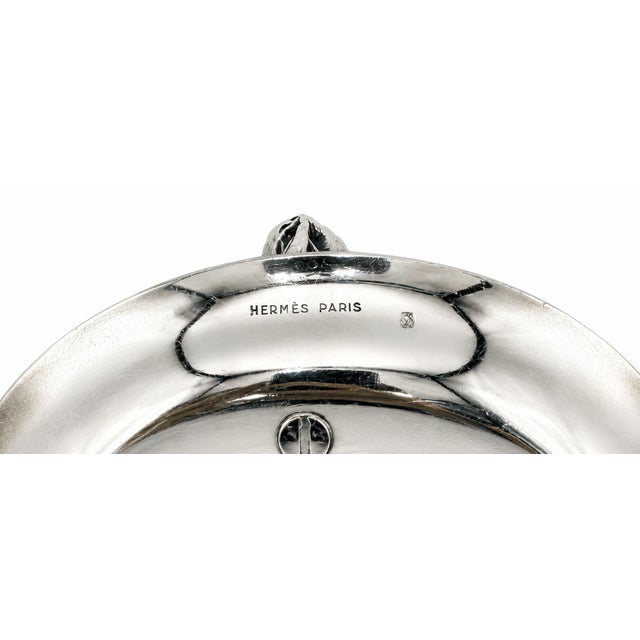 Vintage Hermes Paris Silverplate Horse Head Equestrian Ashtray For Sale - Image 10 of 11