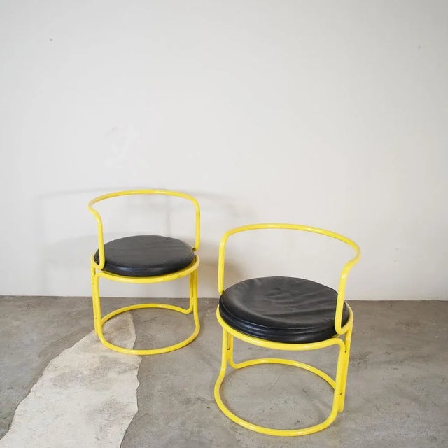 Set of Locus Solar Series Lounge Chairs by Gae Aulenti for Poltronova, Late 1960s, in Good conditions. Designed 1960 to...