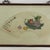 This exquisite vintage Chinese fan painting features a vibrant "Dragon Maiden Throwing Pearl" symbolic still life...