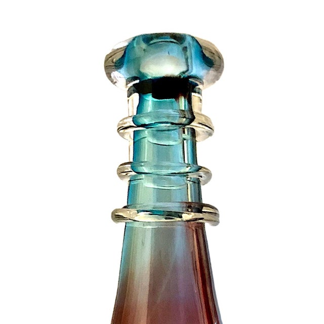 Orrefors Mid 20th Century Mid-Century Modern Swedish Art Glass Decanter by Orrefors For Sale - Image 4 of 8